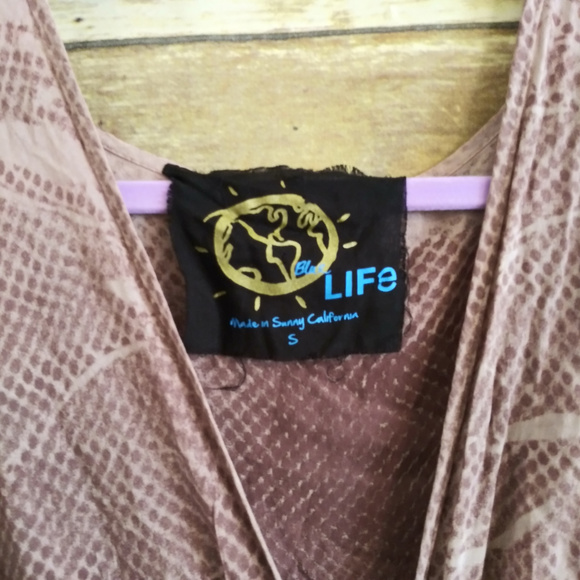 Blue Life Smocked Waist Maxi Dress Size Small - Picture 6 of 8